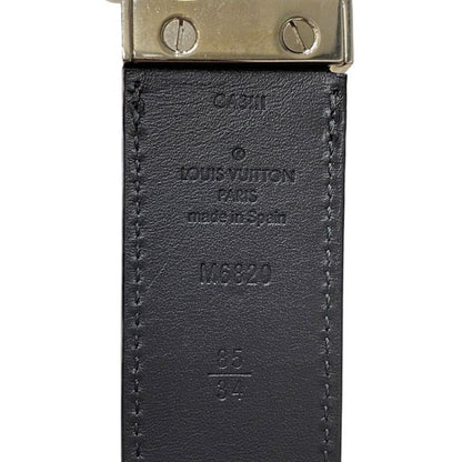 Em0334 Louis Vuitton M6820 Belt Santure Avventur Leather Belt 85 34 Black