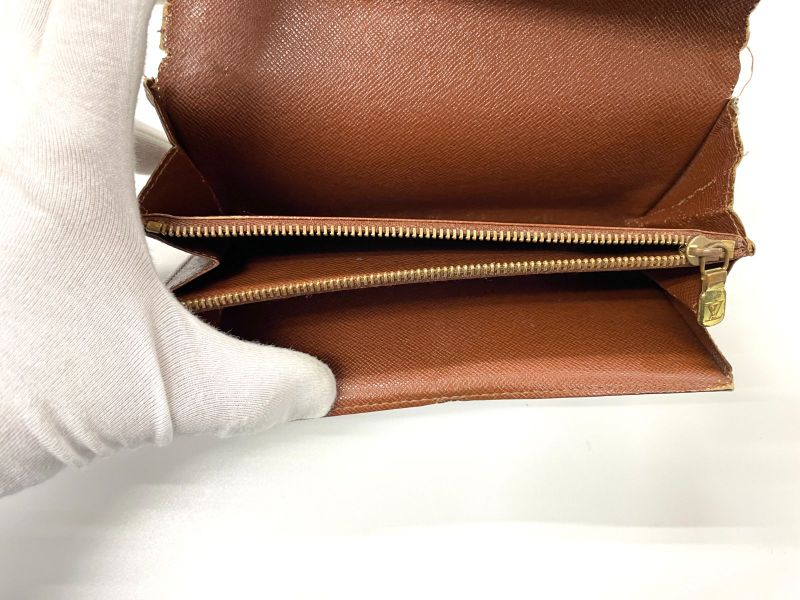 Louis Vuitton Monogram Pochette Portmonnaie Cles Di Long Wallet M61725 Brown