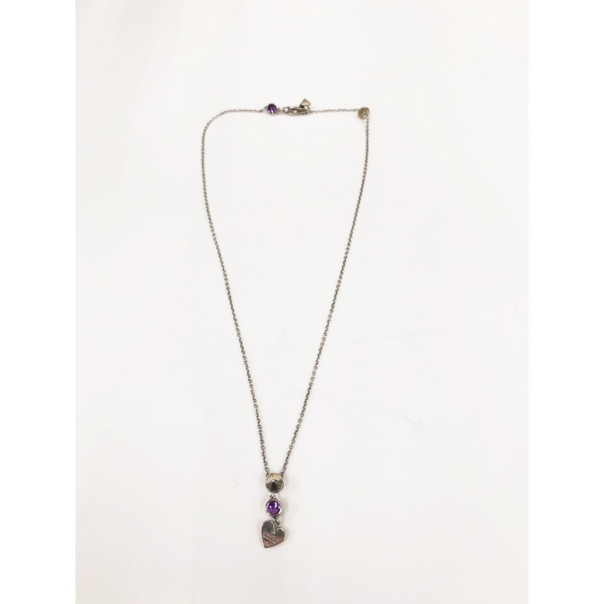 Gucci Amethyst Heart Pendant 325871 J21e0 8164 Purple