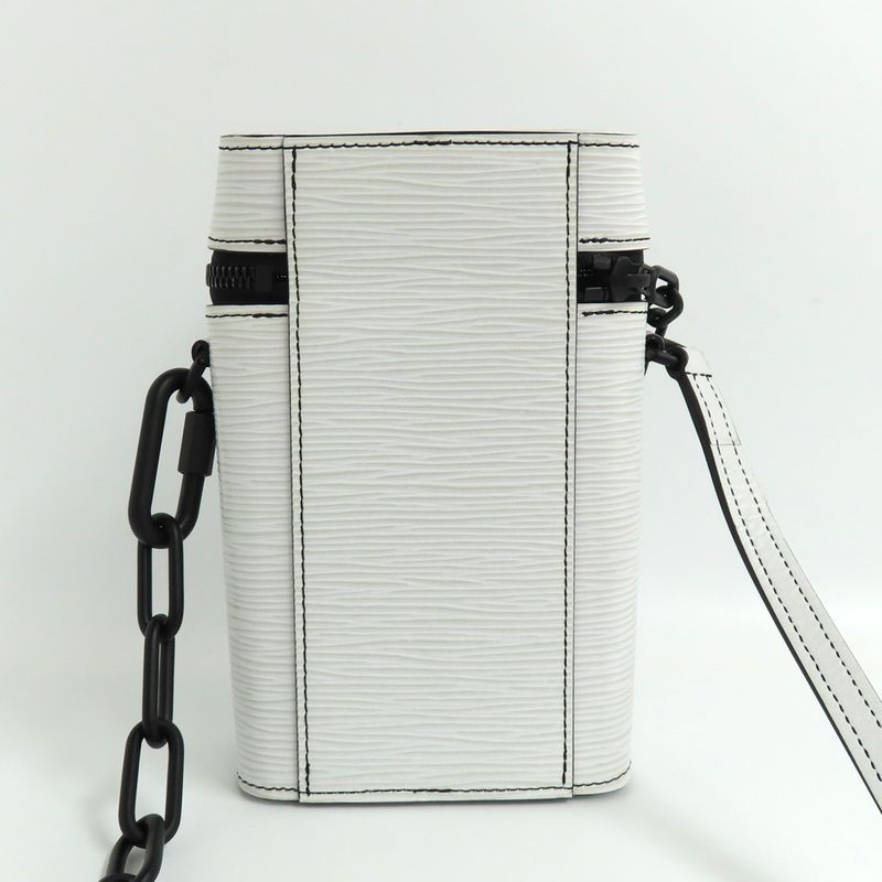 Louis Vuitton Phone Box M68791 Epi Bron White Shoulder Bag Black