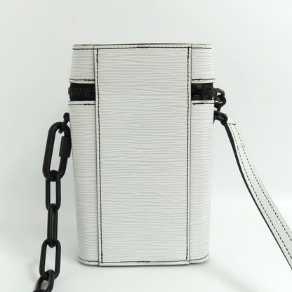 Louis Vuitton Phone Box M68791 Epi Bron White Shoulder Bag Black