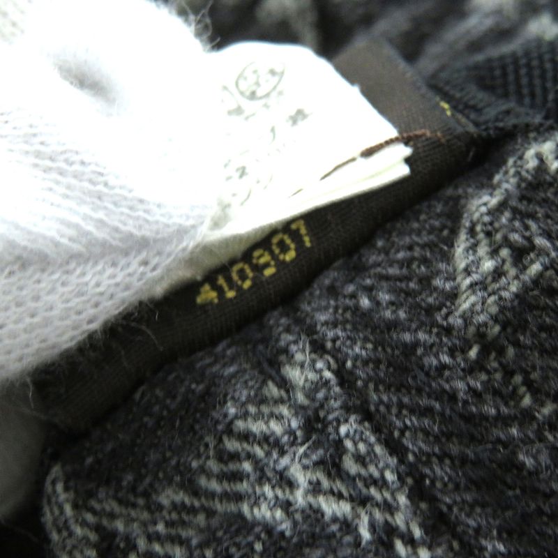 Louis Vuitton 410907 Cotton Monogram Denim Hat Bucket Hat Black S Made In