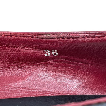 Celine 2002 World Cup Model Triomphe Embroidered Driving Shoes White 36