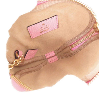 Gucci X Bananya Heart Shape 701062 Leather Pink Coin Case 0415 Gucci
