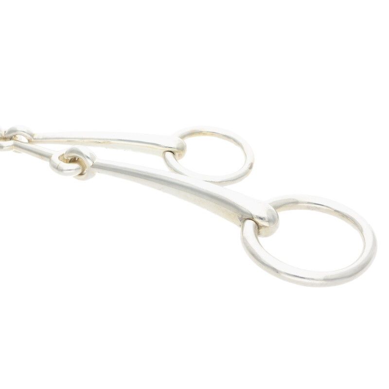 Hermes Horsebit Pendant Necklace Men's Horsebit Silver Necklace