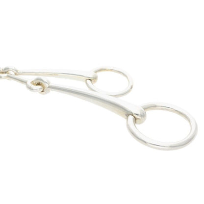 Hermes Horsebit Pendant Necklace Men's Horsebit Silver Necklace