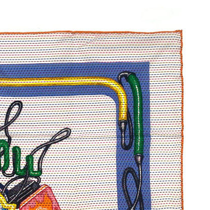 Class Hermes Carre 70 Cheval Oscope NEON Cheval Scope Neon Pointier