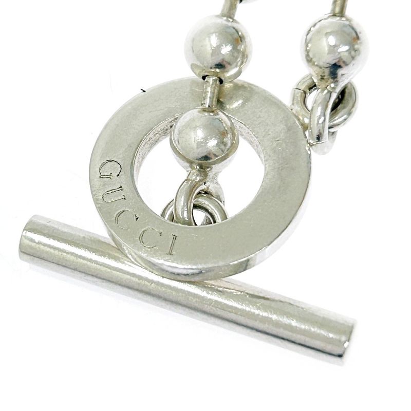 Gucci Silver Ball Chain Toggle Bracelet 16.6g 925 Engraved 306730 Bracelet