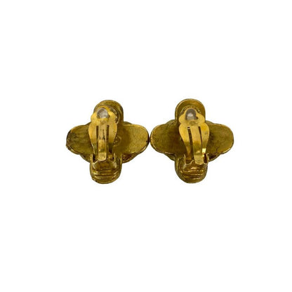 Chanel Vintage Coco Mark Motif GP Earrings Accessory Ladies 94A