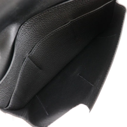 Hermes Dogon GM Togo Black □R Unisex Long Wallet