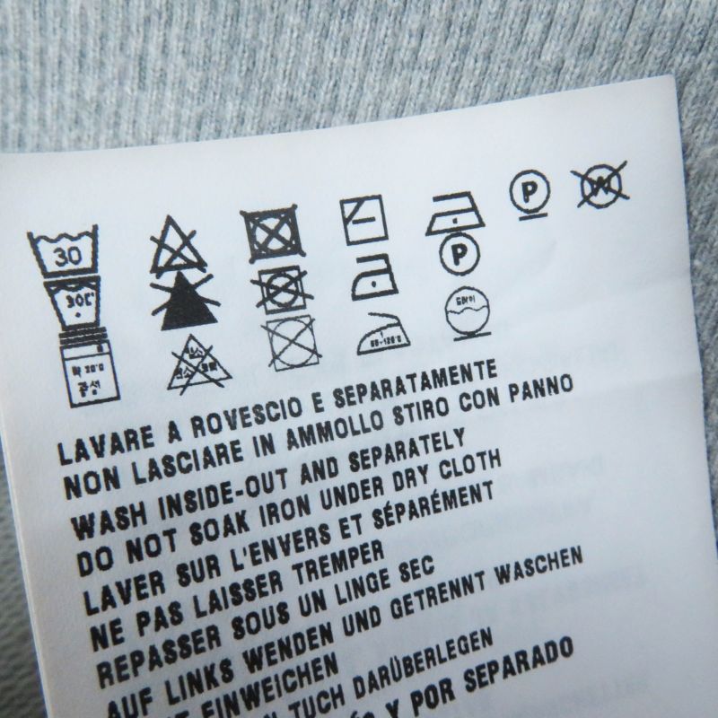 Prada 23SS 134668 Triangle Logo/triangle Logo Plate Oversized Sweatshirt Grey