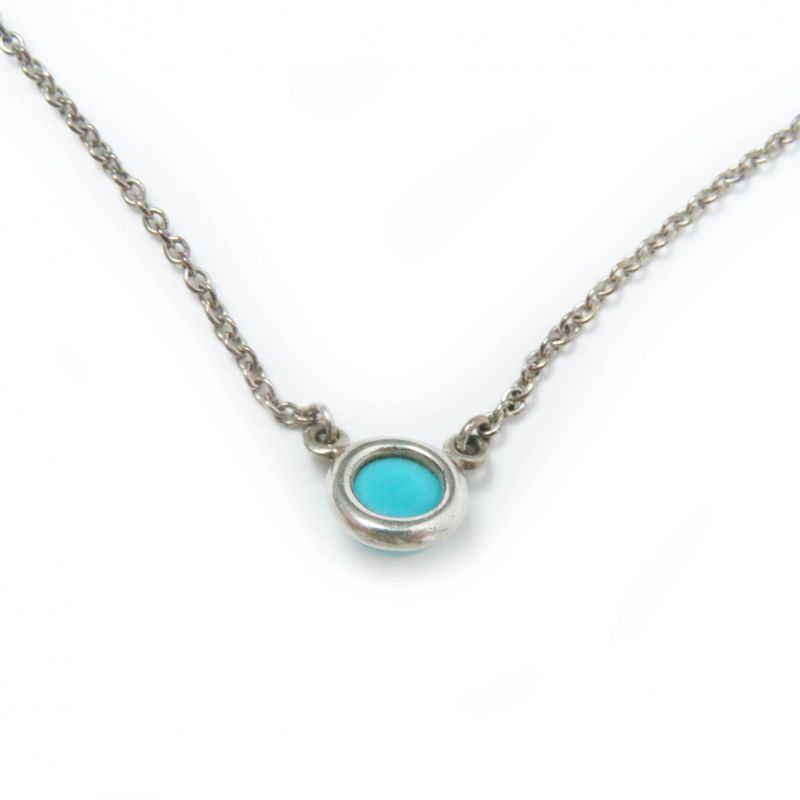 Tiffany & Co Colored By-the-yard Necklace Ag925 Turquoise Blue