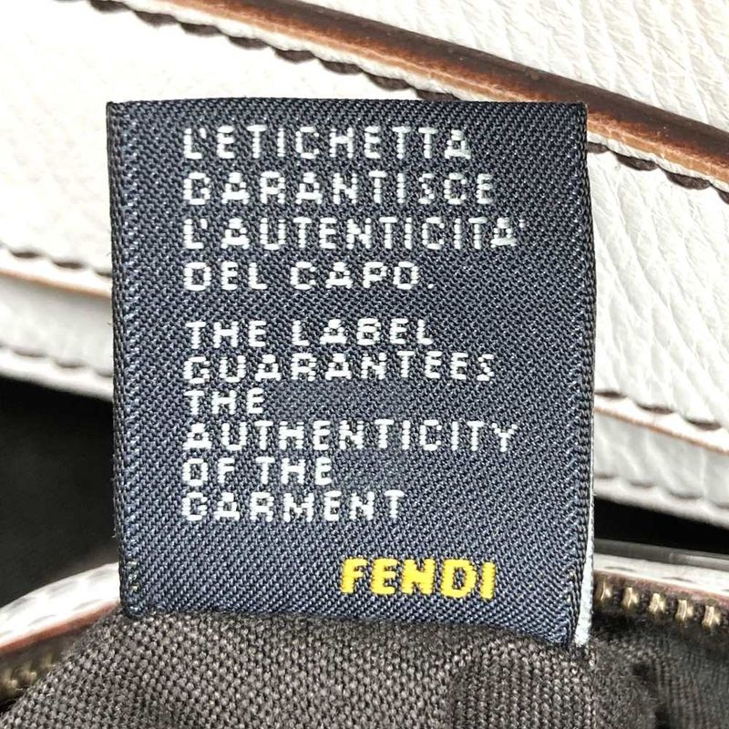 Fendi 23058br579yr2088 Handbag Shoulder Bag Leather White Women Men Fashion