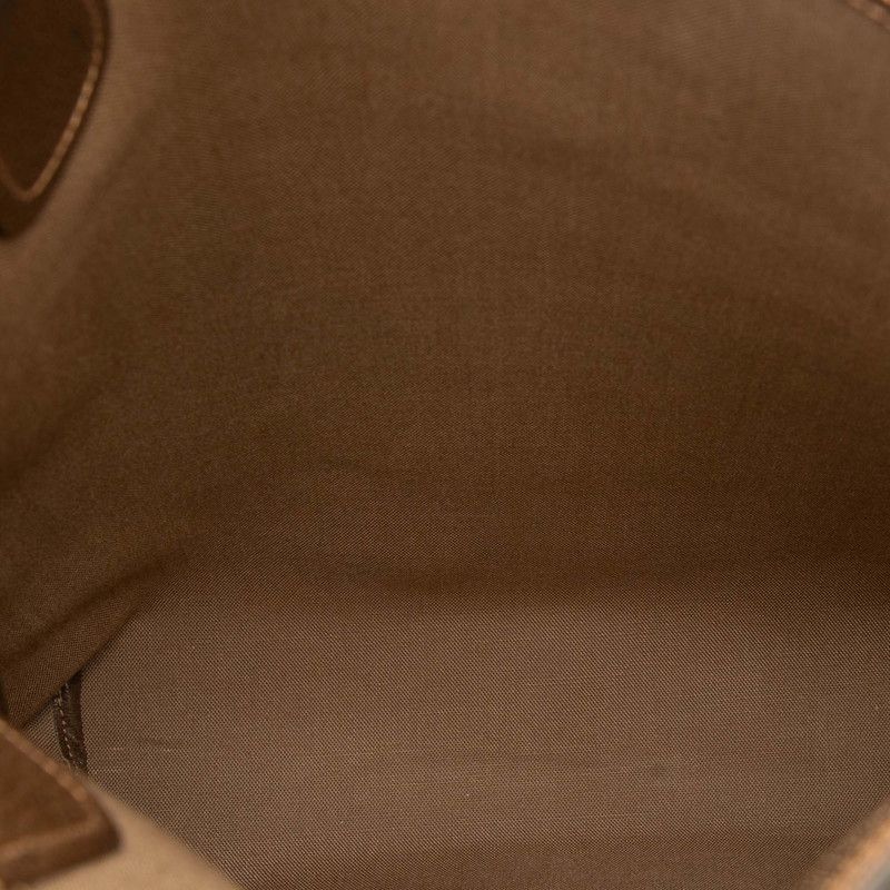 Gucci GG Supreme Sherry Line Tote Bag Shoulder Bag 001080494 Beige Brown PVC