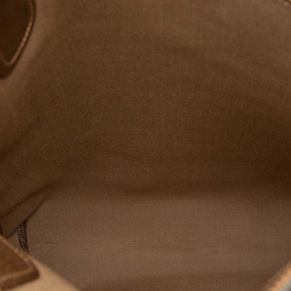 Gucci GG Supreme Sherry Line Tote Bag Shoulder Bag 001080494 Beige Brown PVC