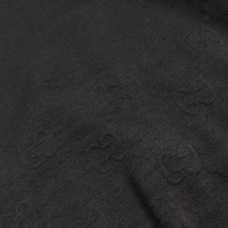 Gucci 661783 GG Embossed GG Logo Jersey Jacquard Zip Up Hoodie Oversized