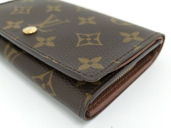 Louis Vuitton Portmonnais Bietresole Fold Wallet Monogram Brown M61730