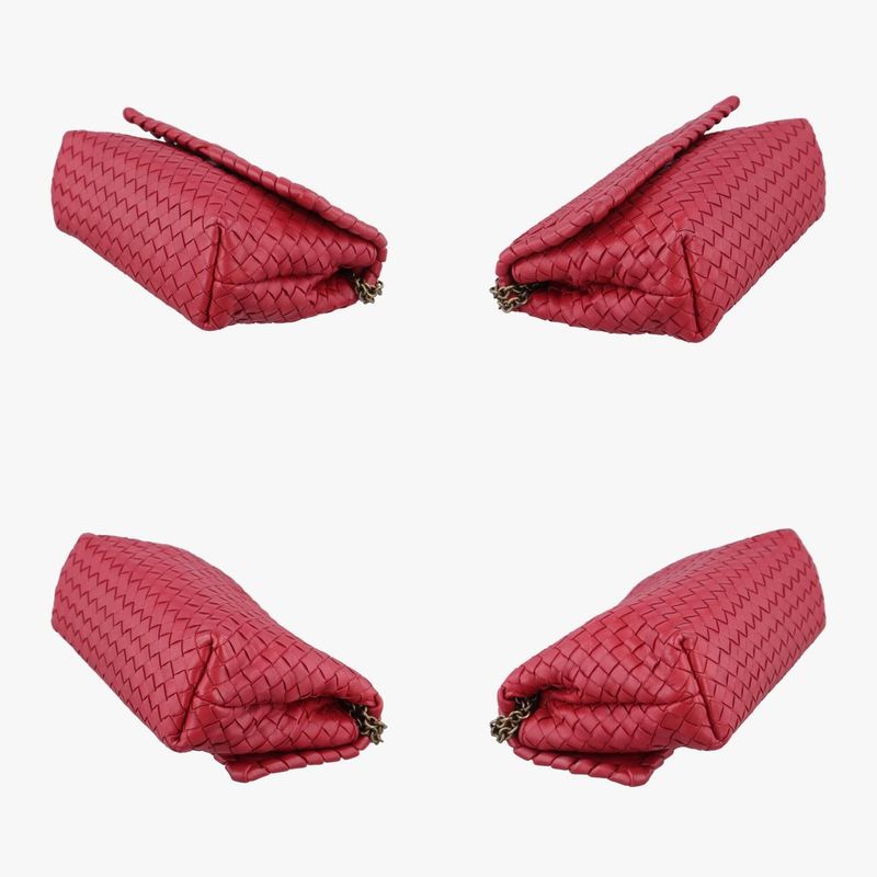 Bottega Veneta Intrecciato Olympia Red Lambskin B07197921r