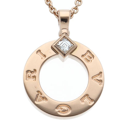 Bvlgari Diamond Necklace 361077 18k Pink Gold Ladies