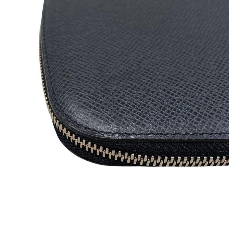 Louis Vuitton Bifold Long Wallet Travel Case Organizer Athol M30652 Taiga