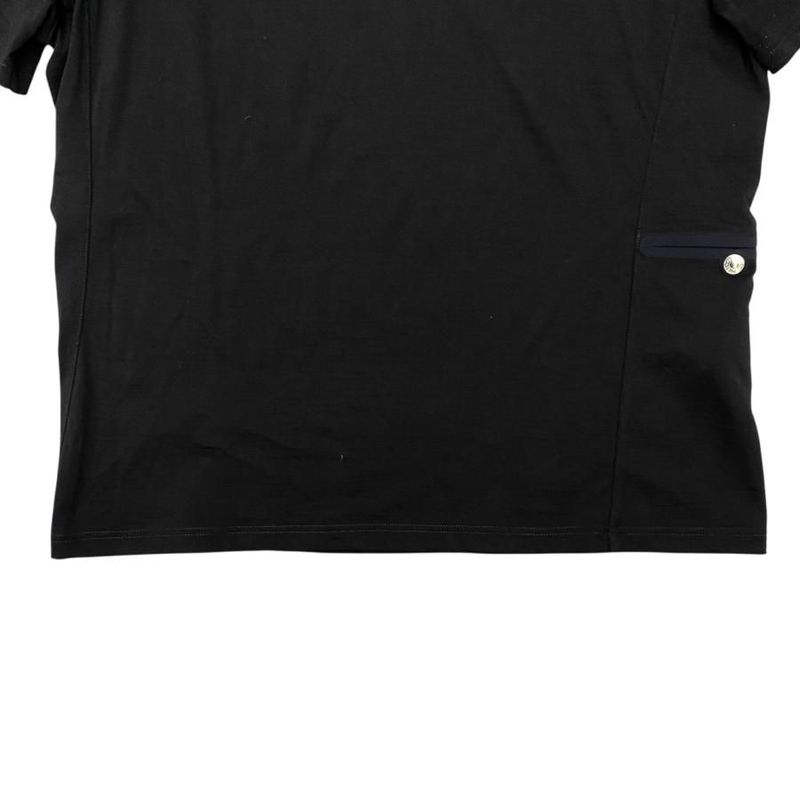 Hermes Short Sleeve T-Shirt Hermes Fit H800731e Merino Wool Serie Neck Zipper