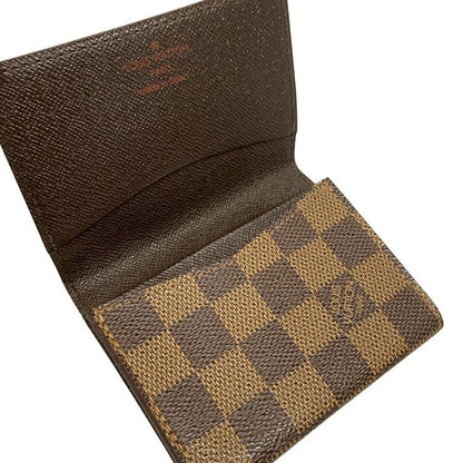Louis Vuitton Damier Enveloppe Carte De Visite N62920 Ebène Card Case