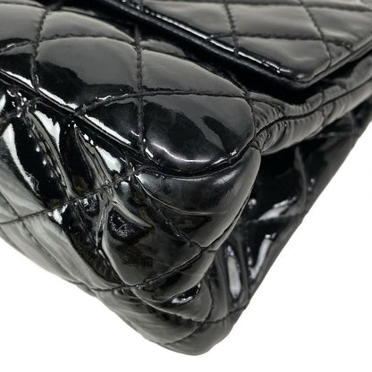 Chanel Shoulder Bag Double Flap Matelasse /255 Black Silver Hardware / Chain