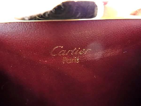 Cartier Must Line Leather Coin Case Coin Purse Coin Purse Bordeaux Fd0254