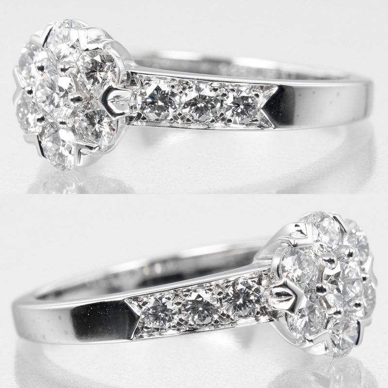[van Cleef & Arpels] Van Cleef & Arpels Fleurette Pt950platinum × Diamond #8