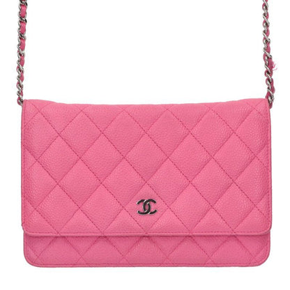 Chanel Matelasse Caviar Skin Chain Wallet Women