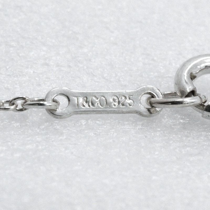 Tiffany & Co Double Rubbing Heart Paloma Picasso 925 Silver Ladies 4.5g Necklace