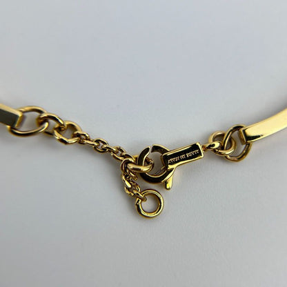 Celine Logo Triomphe Accessory Bracelet Bangle Gold Vintage Women's