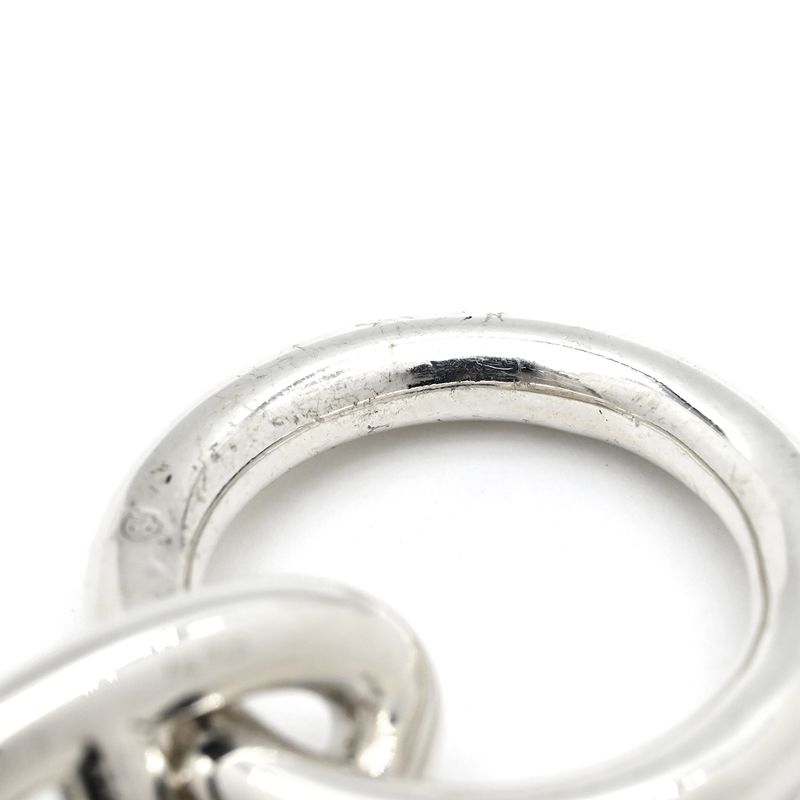 Hermes Bracelet Chaine D'ancre GM Silver 925 Silver 12 Frames Star Ring Silver