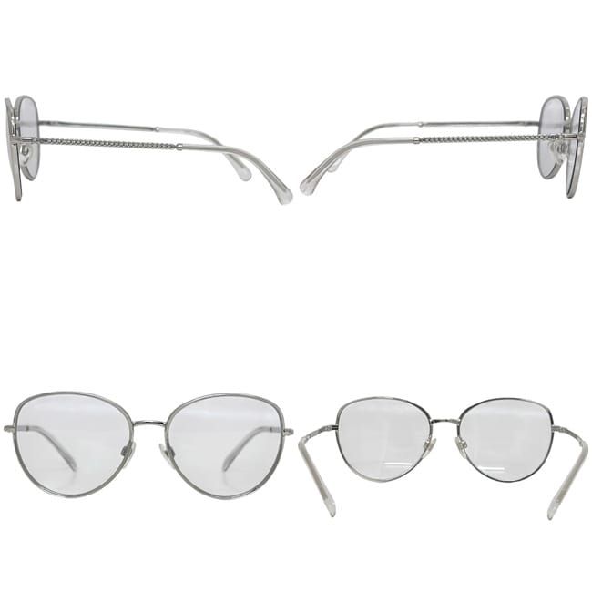 Chanel Sunglasses Silver 2182s Excellent Condition Metal Used Chanel