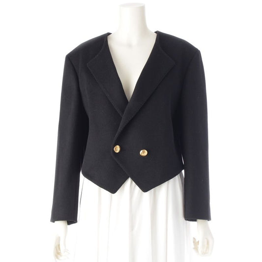 Celine Wool Triomphe Button Loose Military Jacket 2v96l998k Black 34