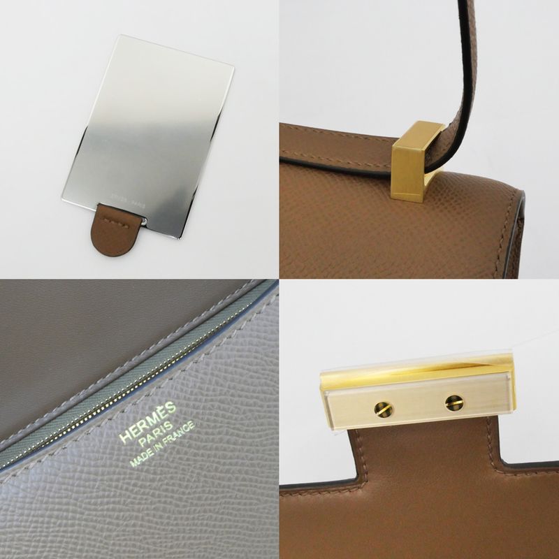 Hermes Constance 24 Milloire Arzan Epson W Engraved Leather Brown