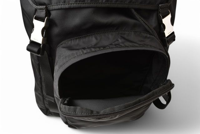 Prada Backpack Sac Backpack Men Women Prada Day Bag Nylon Black V135