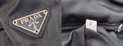 Prada Handbag B8167 Tessuto Nylon Plastic Nero Black Preowned 003806