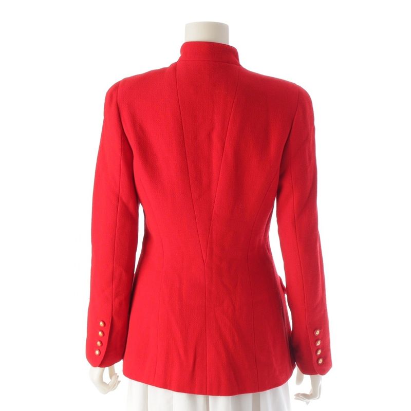 Chanel 96A Wool Coco Button Stand Collar Tweed Jacket Outerwear P08270v04977