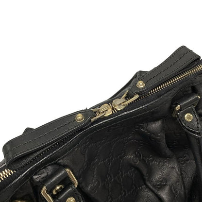Gucci Handbag Sookie Stripe Line 247902 Black Leather