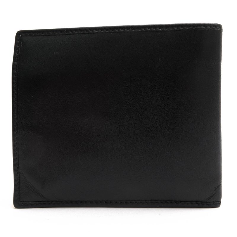 Gucci Wallet Men Leather Genuine Black 90690 1502 with Coin Purse Bifold