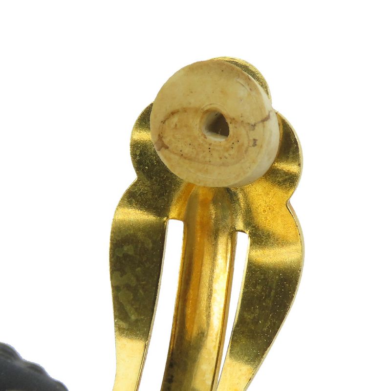 Chanel Earrings Coco Mark Metal Gold Plated Hoop Accessories Ladies Women Chanel