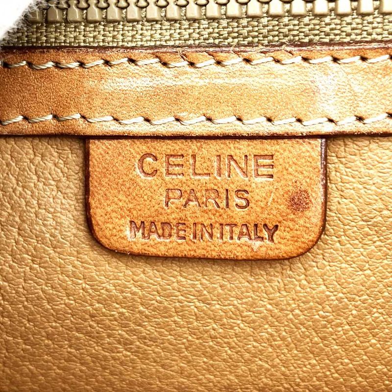Celine M94 Handbag Macadam PVC Leather Brown With Charm Women Men Fashion