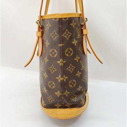 Louis Vuitton Monogram Petit Baguette Tote Bag M42238 Brown