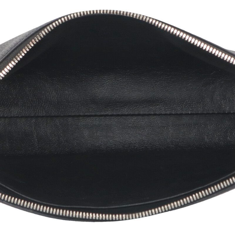 Balenciaga 618362 Logo Print Leather Clutch Bag Men's