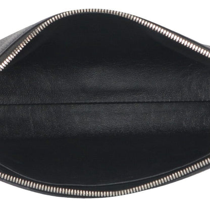 Balenciaga 618362 Logo Print Leather Clutch Bag Men's