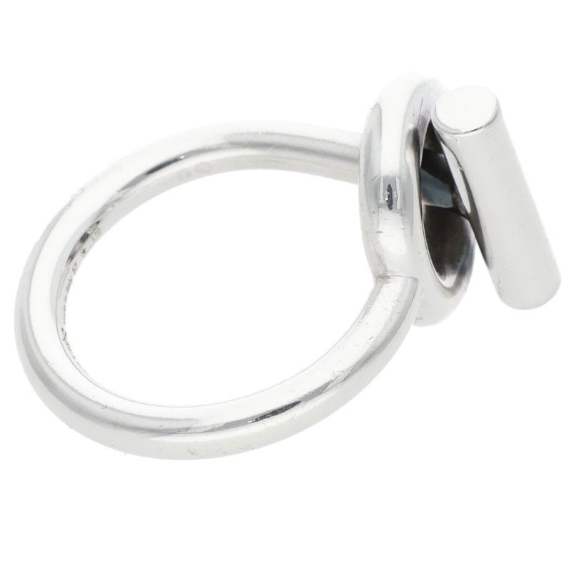 Hermes Echappee Silver Ring Men's 57 17