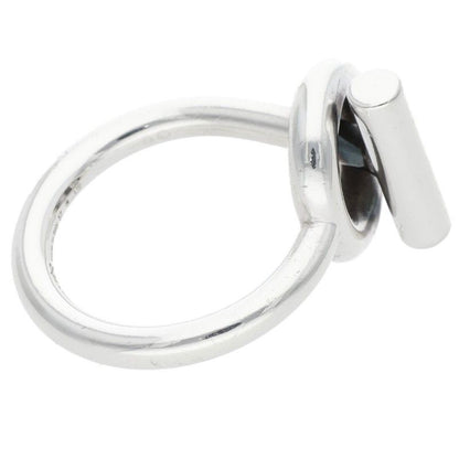 Hermes Echappee Silver Ring Men's 57 17