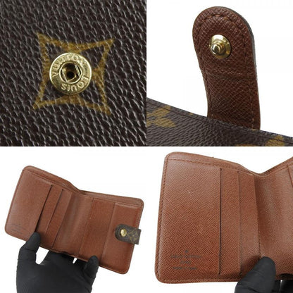 Louis Vuitton Bifold Wallet Compact Zip M61667 Monogram Canvas Brown Goldhardwar