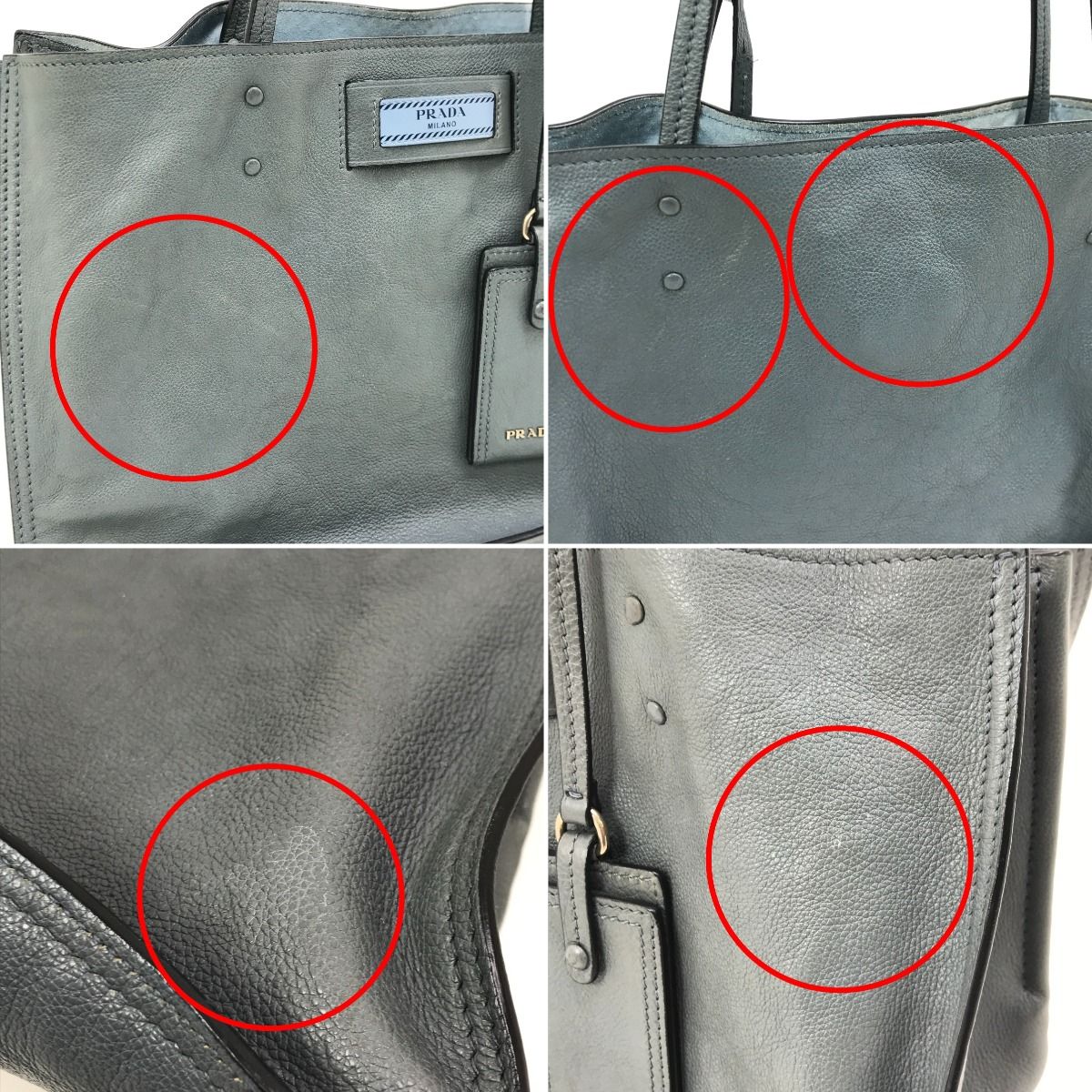 Prada Tote Bag Etit Shoulder 1bg122 Blue